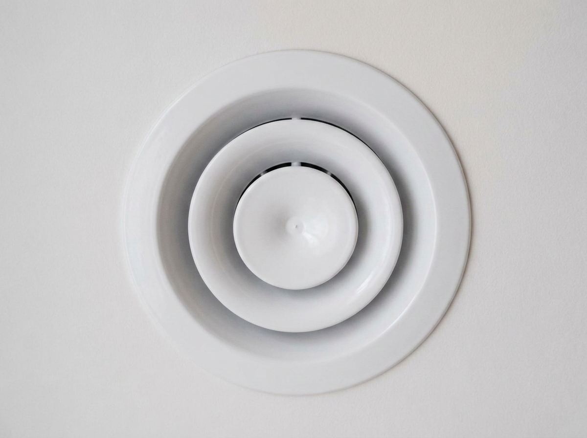 Schoon ventilatieventiel na professionele reiniging
